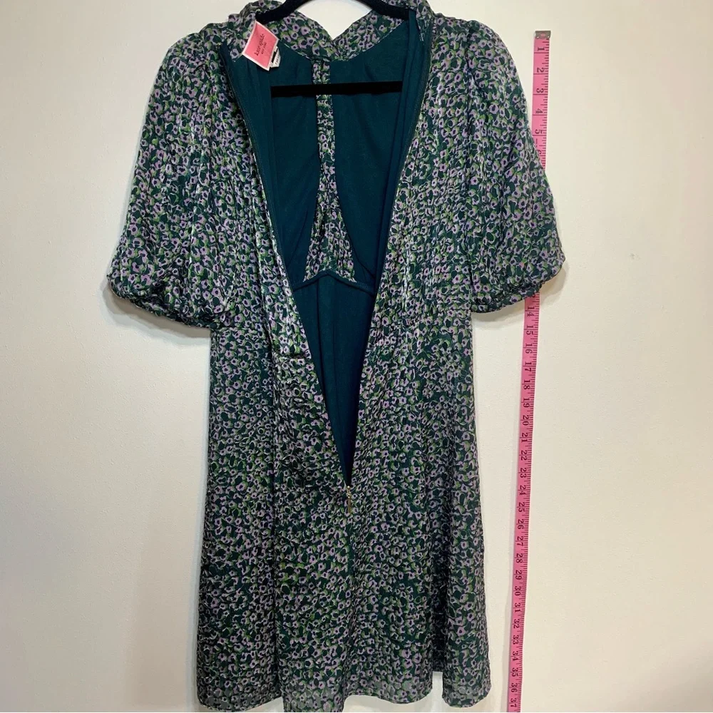 Kate Spade Flair Flora Devore Mini Dress Size 6 - Picture 15 of 16